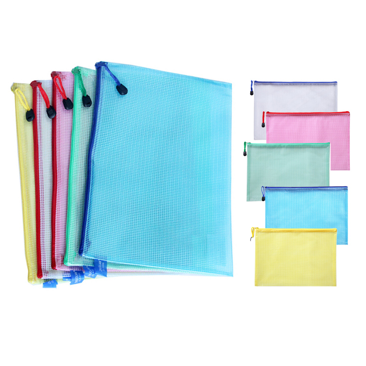Portfolio Folder Zip - 5 Buah Tas Penyimpanan Alat Tulis