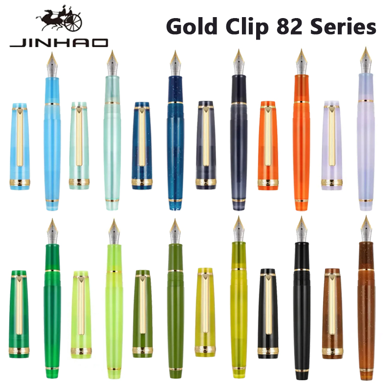 Office Stationery Supply Business - Jinhao 82 pena menulis emas klip