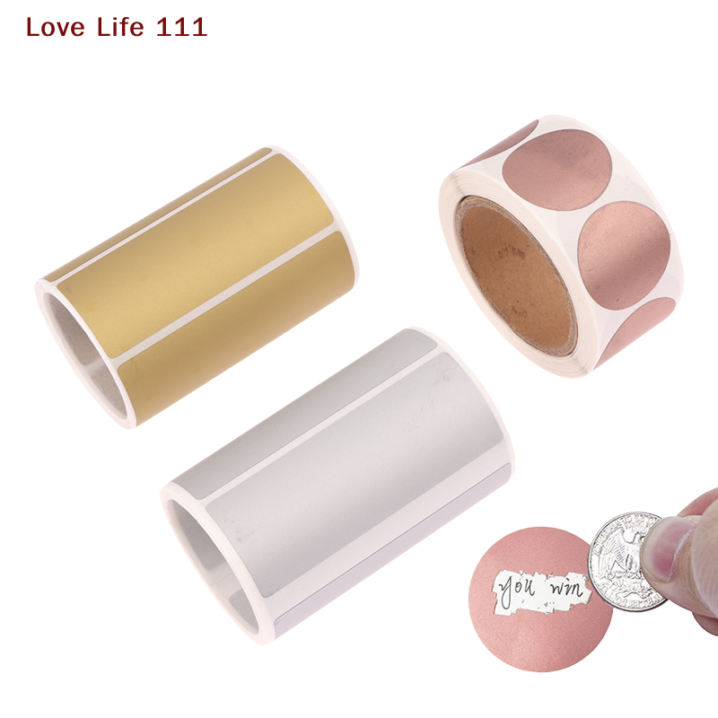 Sticker Label Roll - Stiker Goresan Rahasia 300Pcs/Roll, Label Penutup