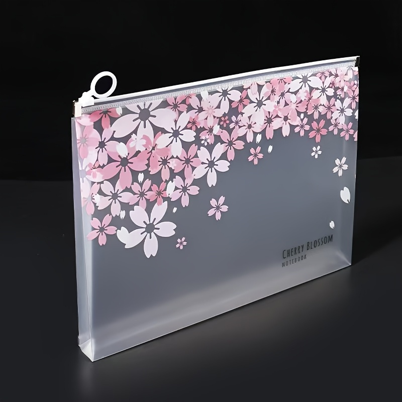 Portfolio Folder Zip - Kantong Dokumen Folder File Gaya Bunga