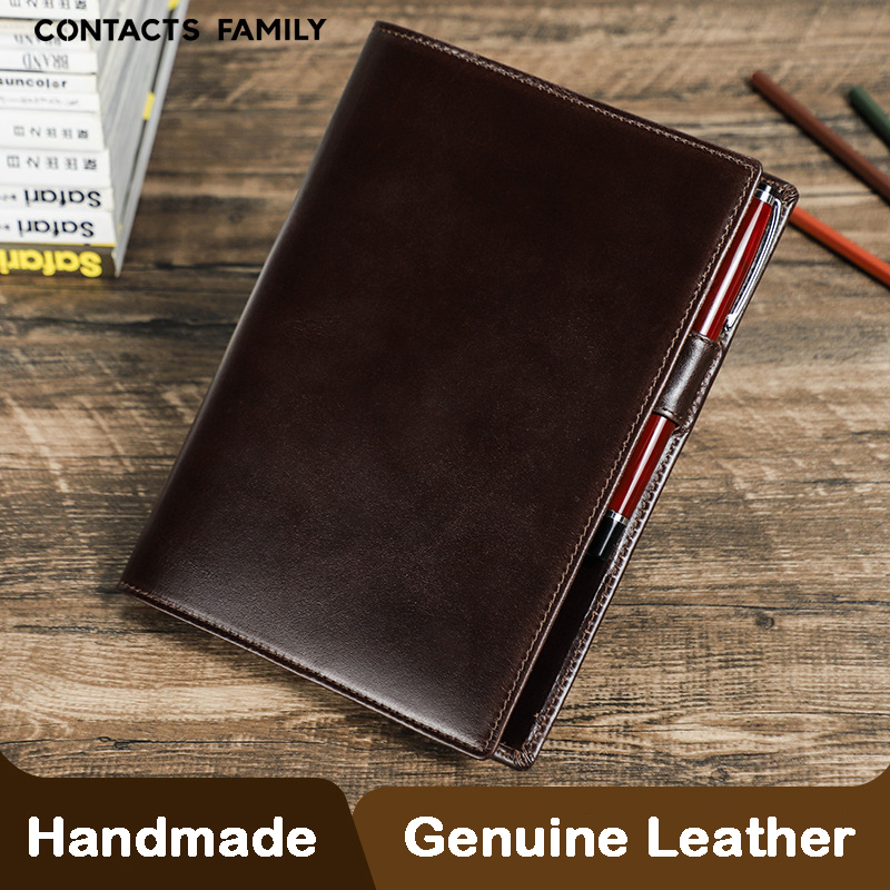 Kulit asli buatan tangan A5 La - Office Stationery Supply Business ulasan dan harga