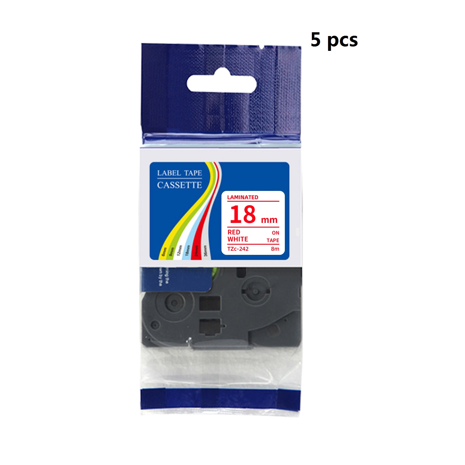 5 Pcs Pita Label Laminasi Komp - Label Printer Tape ulasan dan harga