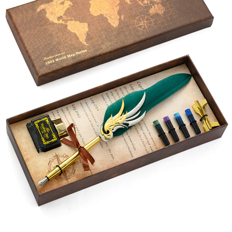 Set pena sekolah pena bulu mew - Fountain Pen Ink ulasan dan harga