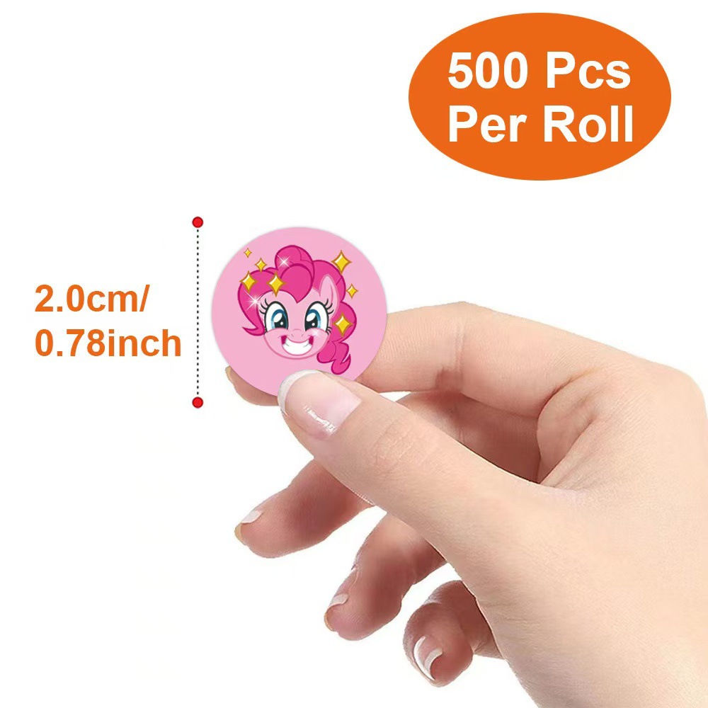 500 Buah Stiker Bulat My Littl - Label Printer Tape ulasan dan harga